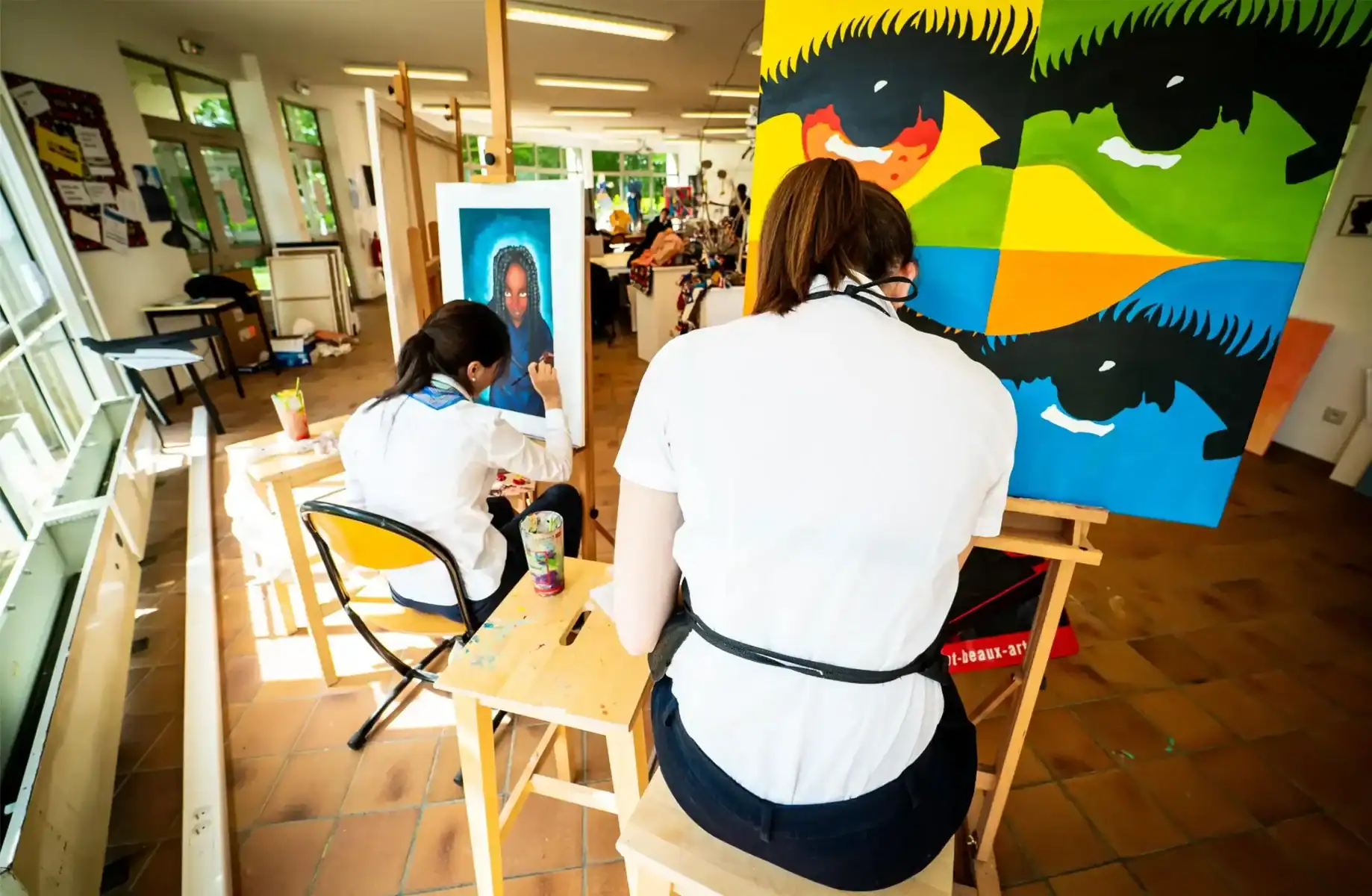 Creative art class at World Schools emphasizing student talent development and global educational excellence.