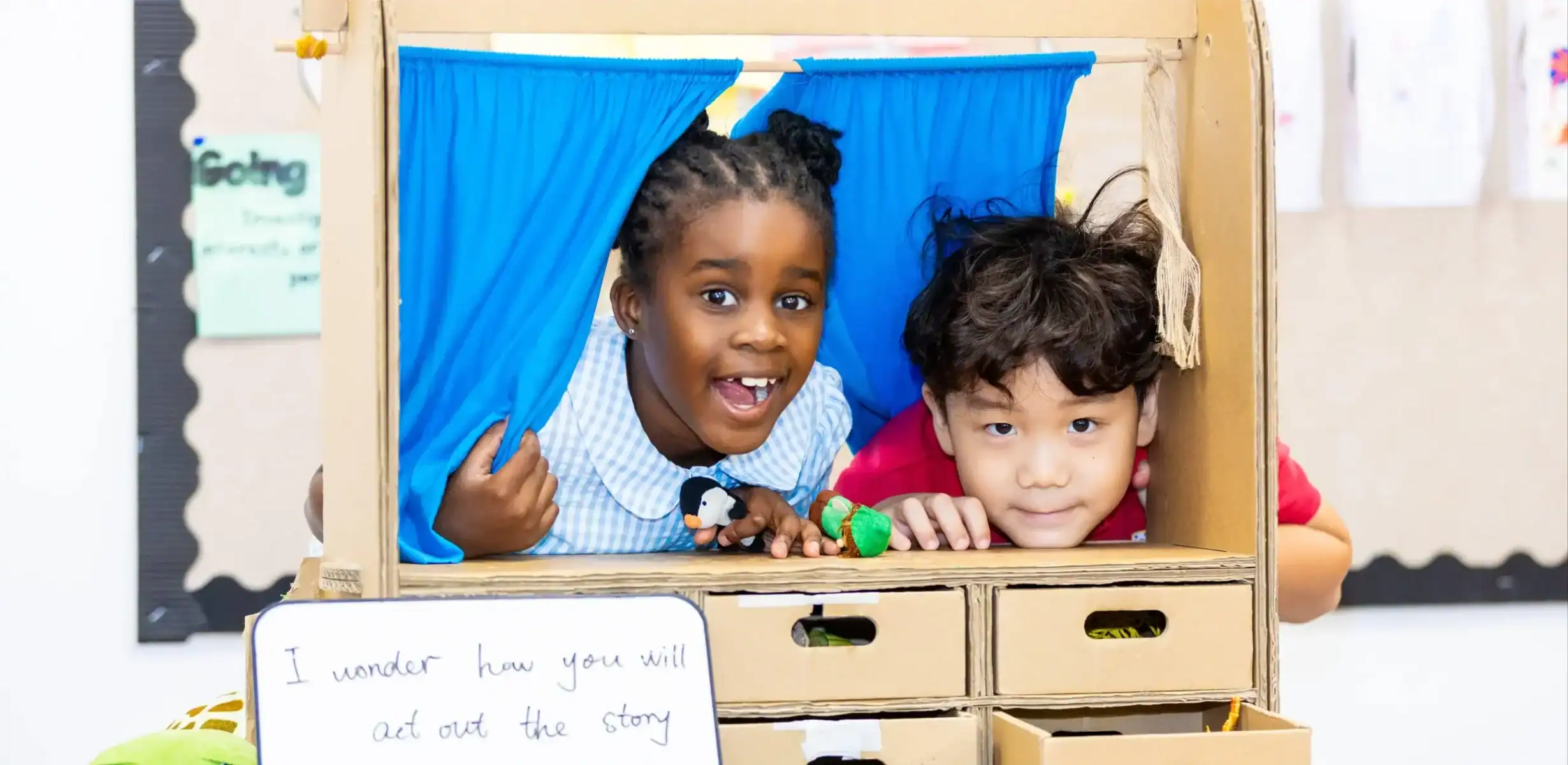 Children engaging in a classroom activity at Dulwich College Suzhou.