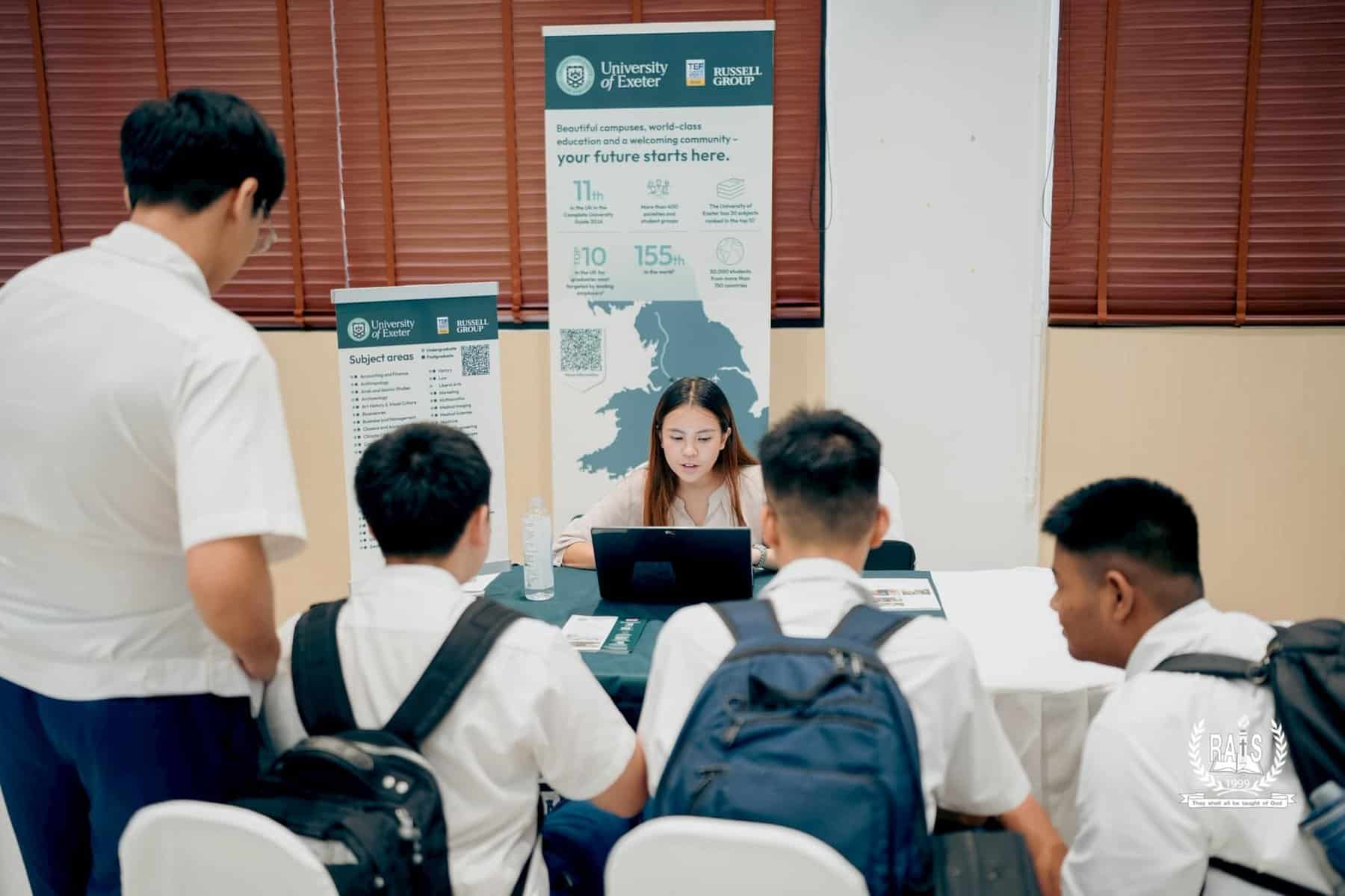 Students engaging in a school consultation at Ramkhamhaeng International School.