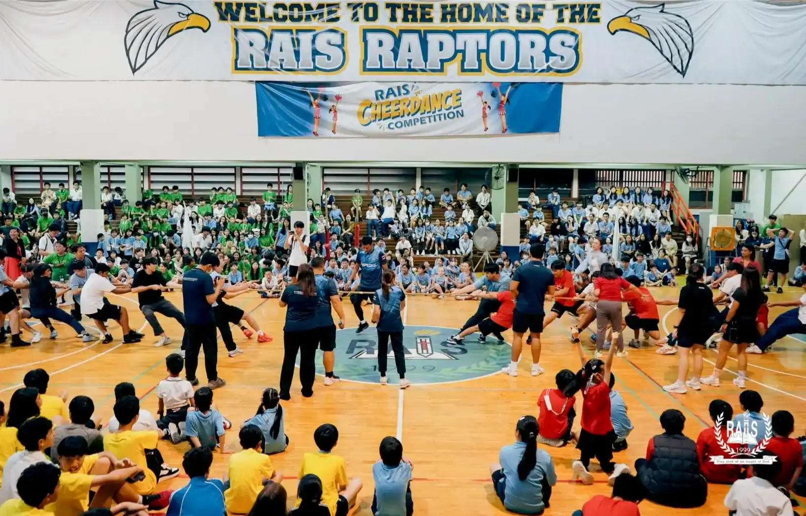 School sports competition at Ramkhamhaeng Advent International School gymnasium.