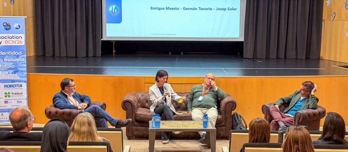 Panel discussion at World Schools conference on future of education.