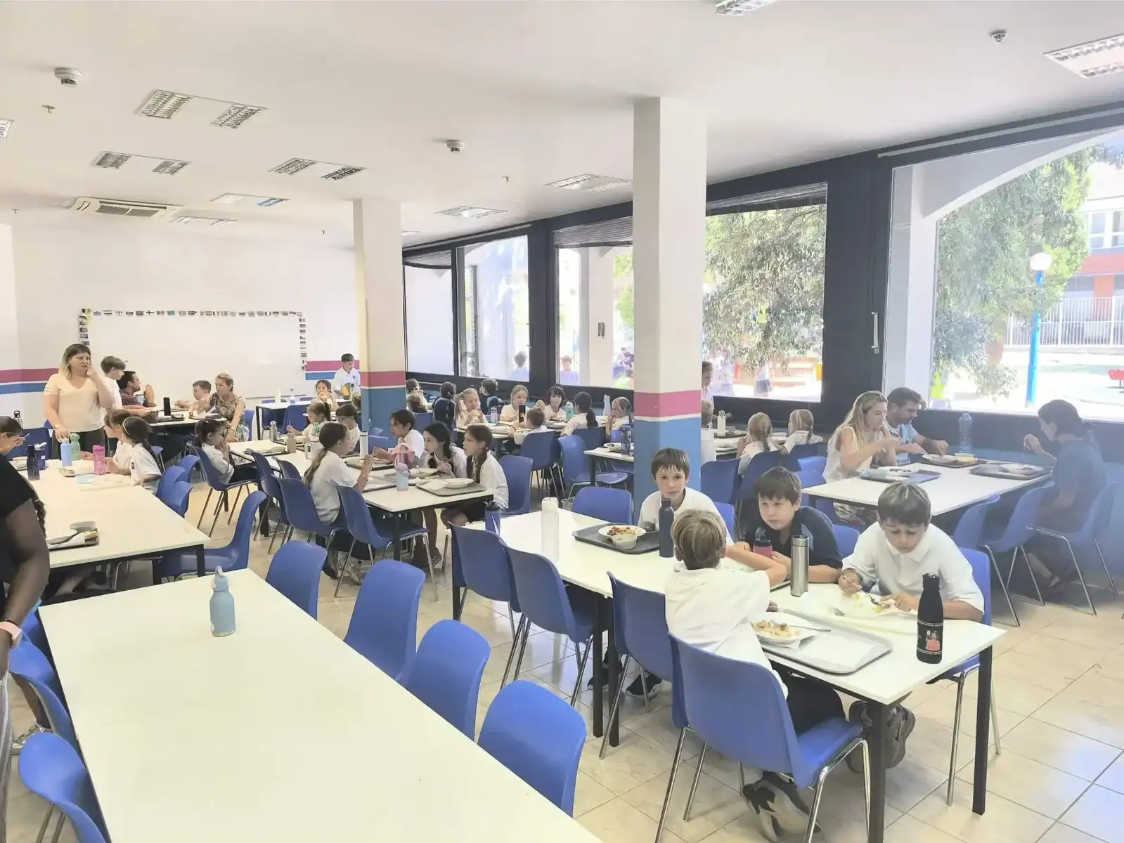 Students studying in a bright, modern classroom at Knightsbridge Schools International Montenegro.