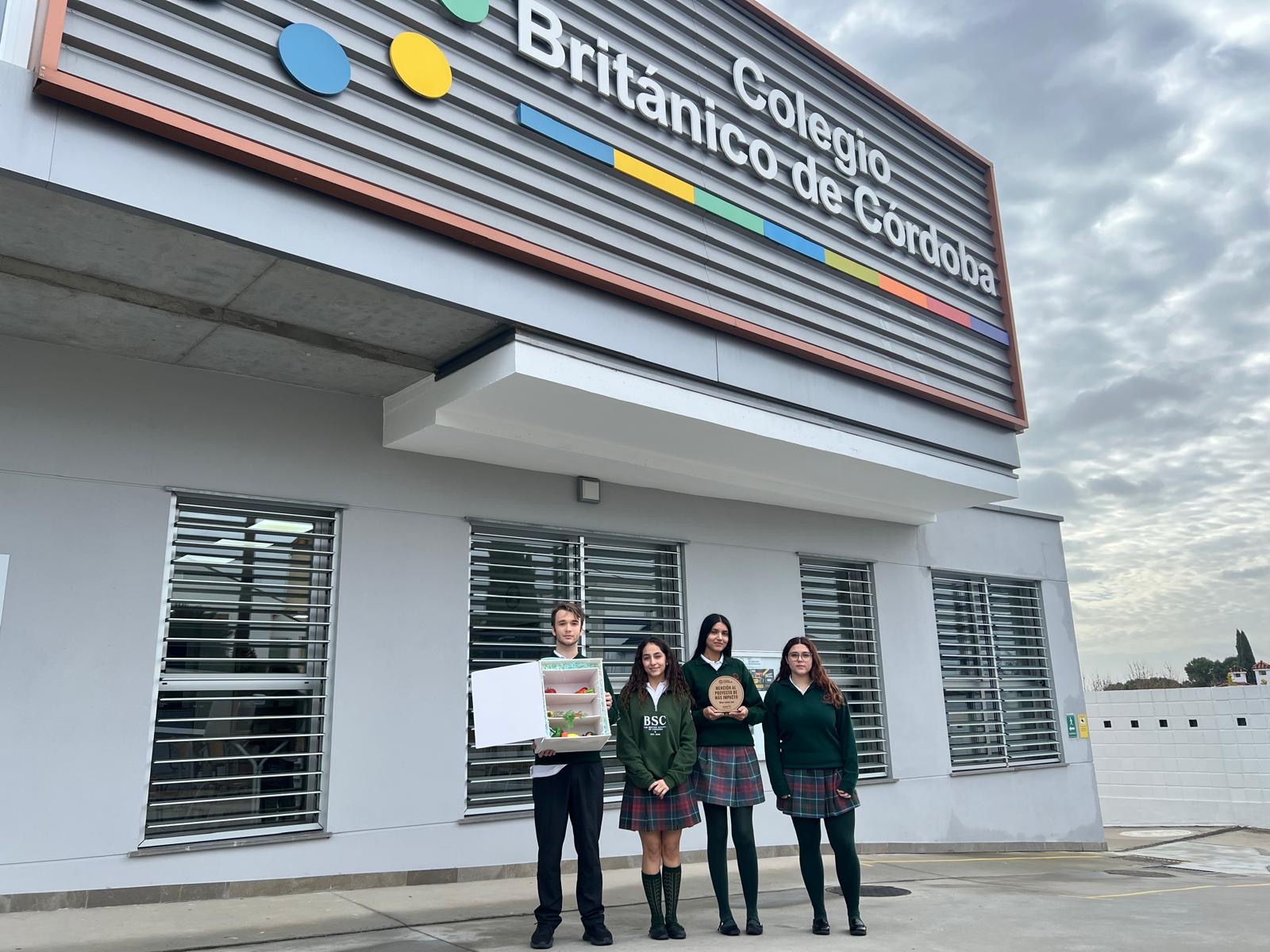 Students at British Collegio de Cordoba advocating for quality learning.