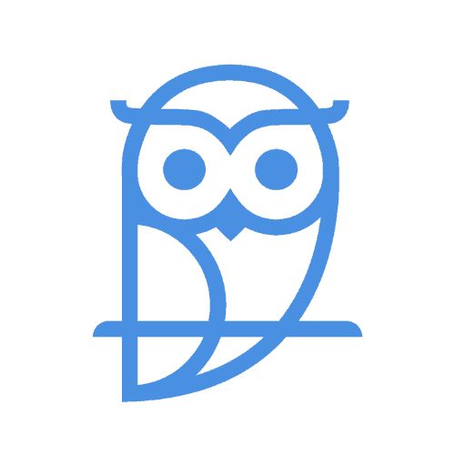 Bright blue owl logo representing world schools and global education excellence.
