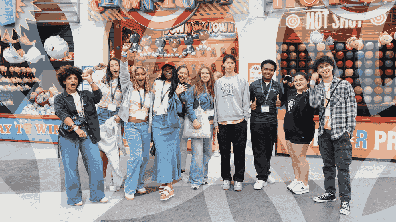 Can You Do Summer School Online? 3 Group of diverse students at amusement park enjoying fun activities.
